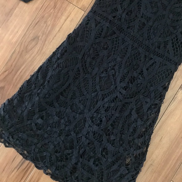 Rag & Bone Nancy Black Crochet Lace Net Dress - Picture 3 of 6